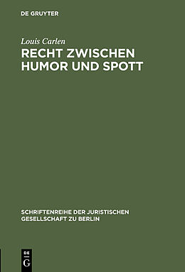 E-Book (pdf) Recht zwischen Humor und Spott von Louis Carlen