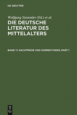 E-Book (pdf) Die deutsche Literatur des Mittelalters / Nachträge und Korrekturen von 