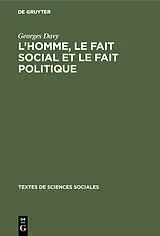 E-Book (pdf) Lhomme, le fait social et le fait politique von Georges Davy