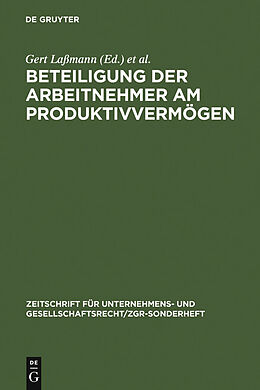 E-Book (pdf) Beteiligung der Arbeitnehmer am Produktivvermögen von 