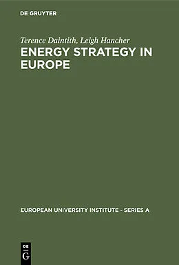 E-Book (pdf) Energy Strategy in Europe von Terence Daintith, Leigh Hancher