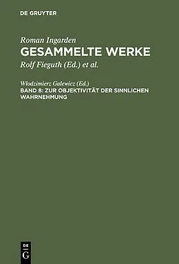 E-Book (pdf) Zur Objektivität der sinnlichen Wahrnehmung von 