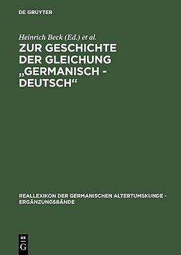 E-Book (pdf) Zur Geschichte der Gleichung &quot;germanisch - deutsch&quot; von 