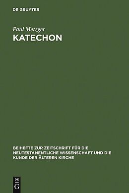 E-Book (pdf) Katechon von Paul Metzger