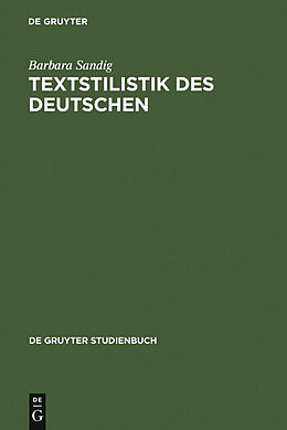 E-Book (pdf) Textstilistik des Deutschen von Barbara Sandig