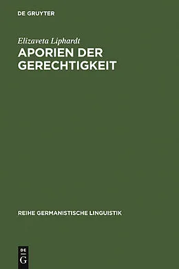 E-Book (pdf) Aporien der Gerechtigkeit von Elizaveta Liphardt