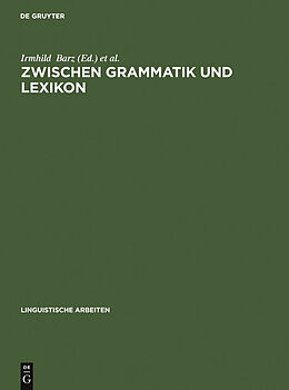 E-Book (pdf) Zwischen Grammatik und Lexikon von 