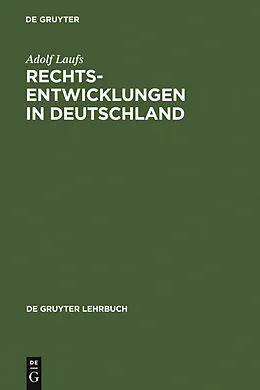 E-Book (pdf) Rechtsentwicklungen in Deutschland von Adolf Laufs