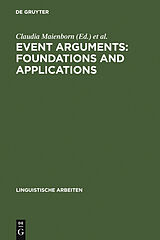 eBook (pdf) Event Arguments: Foundations and Applications de 