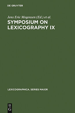E-Book (pdf) Symposium on Lexicography IX von 