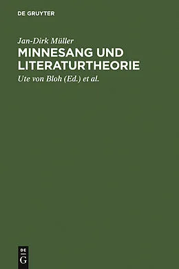 PDF Minnesang und Literaturtheorie von Jan-Dirk Müller