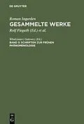 E-Book (pdf) Schriften zur frühen Phänomenologie von 