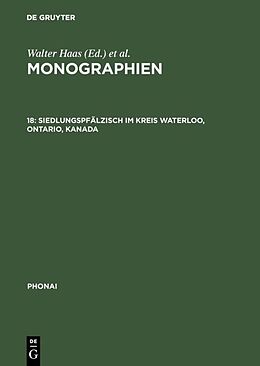 E-Book (pdf) Monographien / Siedlungspfälzisch im Kreis Waterloo, Ontario, Kanada von 
