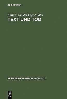 E-Book (pdf) Text und Tod von Kathrin von der Lage-Müller