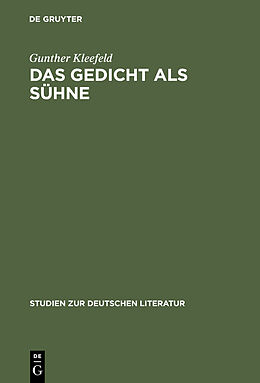 E-Book (pdf) Das Gedicht als Sühne von Gunther Kleefeld