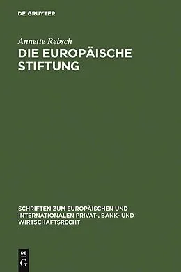 PDF Die Europäische Stiftung von Annette Rebsch