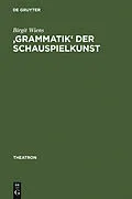 E-Book (pdf) 'Grammatik' der Schauspielkunst von Birgit Wiens