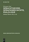 PDF Sprachtheorie, Sprachgeschichte, Philologie von Hermann Paul