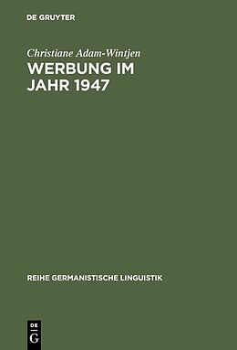 E-Book (pdf) Werbung im Jahr 1947 von Christiane Adam-Wintjen
