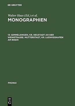 E-Book (pdf) Monographien / Gimmeldingen, Kr. Neustadt an der Weinstraße. Mutterstadt, Kr. Ludwigshafen am Rhein von 