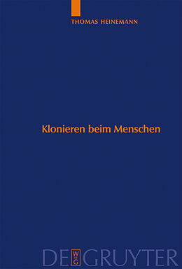 E-Book (pdf) Klonieren beim Menschen von Thomas Heinemann