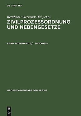 E-Book (pdf) Zivilprozessordnung und Nebengesetze / §§ 300-354 von 