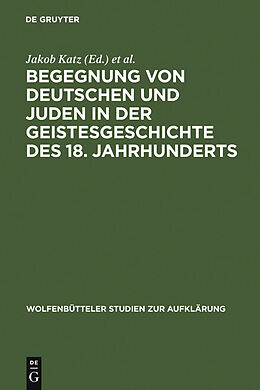 E-Book (pdf) Begegnung von Deutschen und Juden in der Geistesgeschichte des 18. Jahrhunderts von 