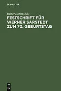 E-Book (pdf) Festschrift für Werner Sarstedt zum 70. Geburtstag von 