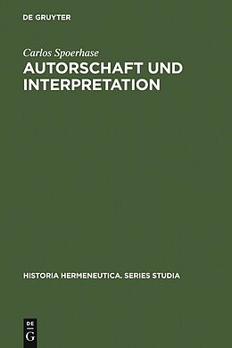 E-Book (pdf) Autorschaft und Interpretation von Carlos Spoerhase