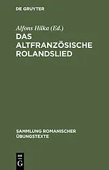 PDF Das altfranzösische Rolandslied von 