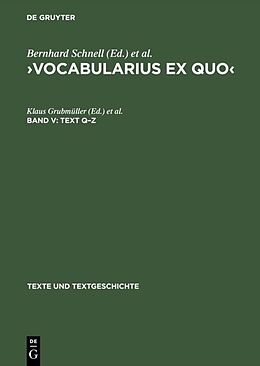 E-Book (pdf) Vocabularius Ex quo / Text QZ von 