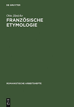 E-Book (pdf) Französische Etymologie von Otto Jänicke