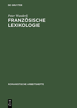 E-Book (pdf) Französische Lexikologie von Peter Wunderli
