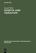 PDF Skripta und Variation von Harald Völker
