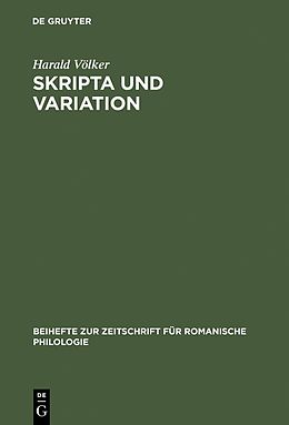 E-Book (pdf) Skripta und Variation von Harald Völker