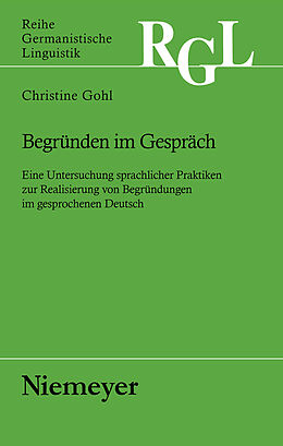 E-Book (pdf) Begründen im Gespräch von Christine Gohl