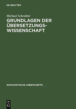 E-Book (pdf) Grundlagen der Übersetzungswissenschaft von Michael Schreiber