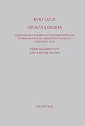 E-Book (pdf) Kurt Latte: Opuscula inedita von 