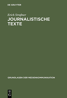 E-Book (pdf) Journalistische Texte von Erich Straßner