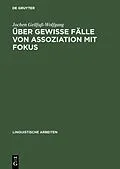 E-Book (pdf) Über gewisse Fälle von Assoziation mit Fokus von Jochen Geilfuß-Wolfgang