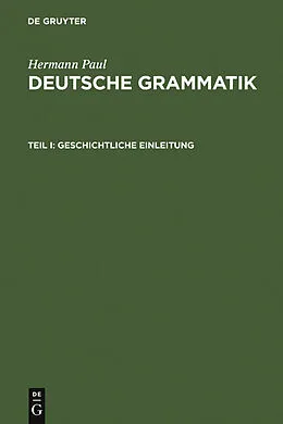 PDF Deutsche Grammatik von Hermann Paul