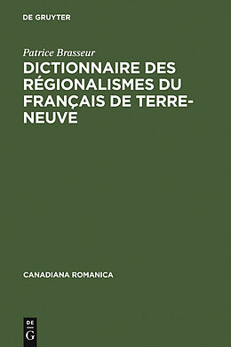 eBook (pdf) Dictionnaire des régionalismes du français de Terre-Neuve de Patrice Brasseur