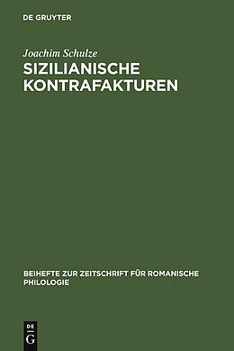 E-Book (pdf) Sizilianische Kontrafakturen von Joachim Schulze