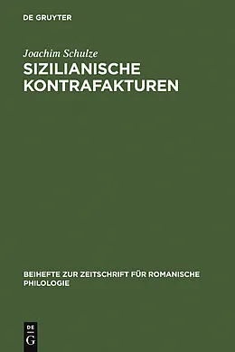 E-Book (pdf) Sizilianische Kontrafakturen von Joachim Schulze