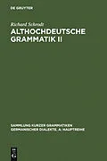 E-Book (pdf) Althochdeutsche Grammatik II von Richard Schrodt