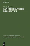 E-Book (pdf) Althochdeutsche Grammatik I von Wilhelm Braune