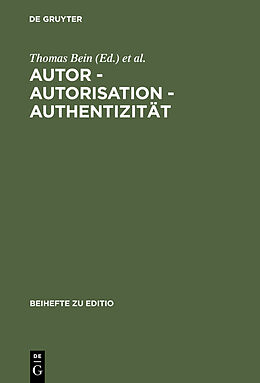 E-Book (pdf) Autor - Autorisation - Authentizität von 