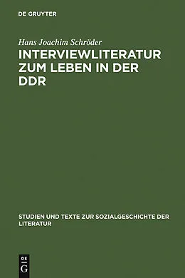 E-Book (pdf) Interviewliteratur zum Leben in der DDR von Hans Joachim Schröder