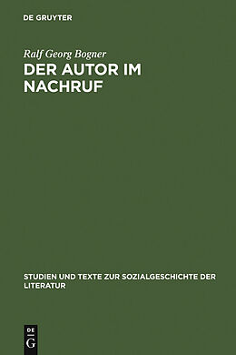 E-Book (pdf) Der Autor im Nachruf von Ralf Georg Bogner