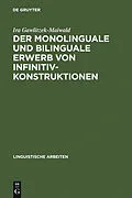 PDF Der monolinguale und bilinguale Erwerb von Infinitivkonstruktionen von Ira Gawlitzek-Maiwald